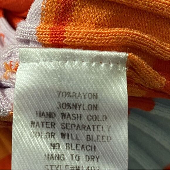 Fashion Nova Midi Dress Ribbed Stripe Dual Zipper Going Out - Picture 9 of 10